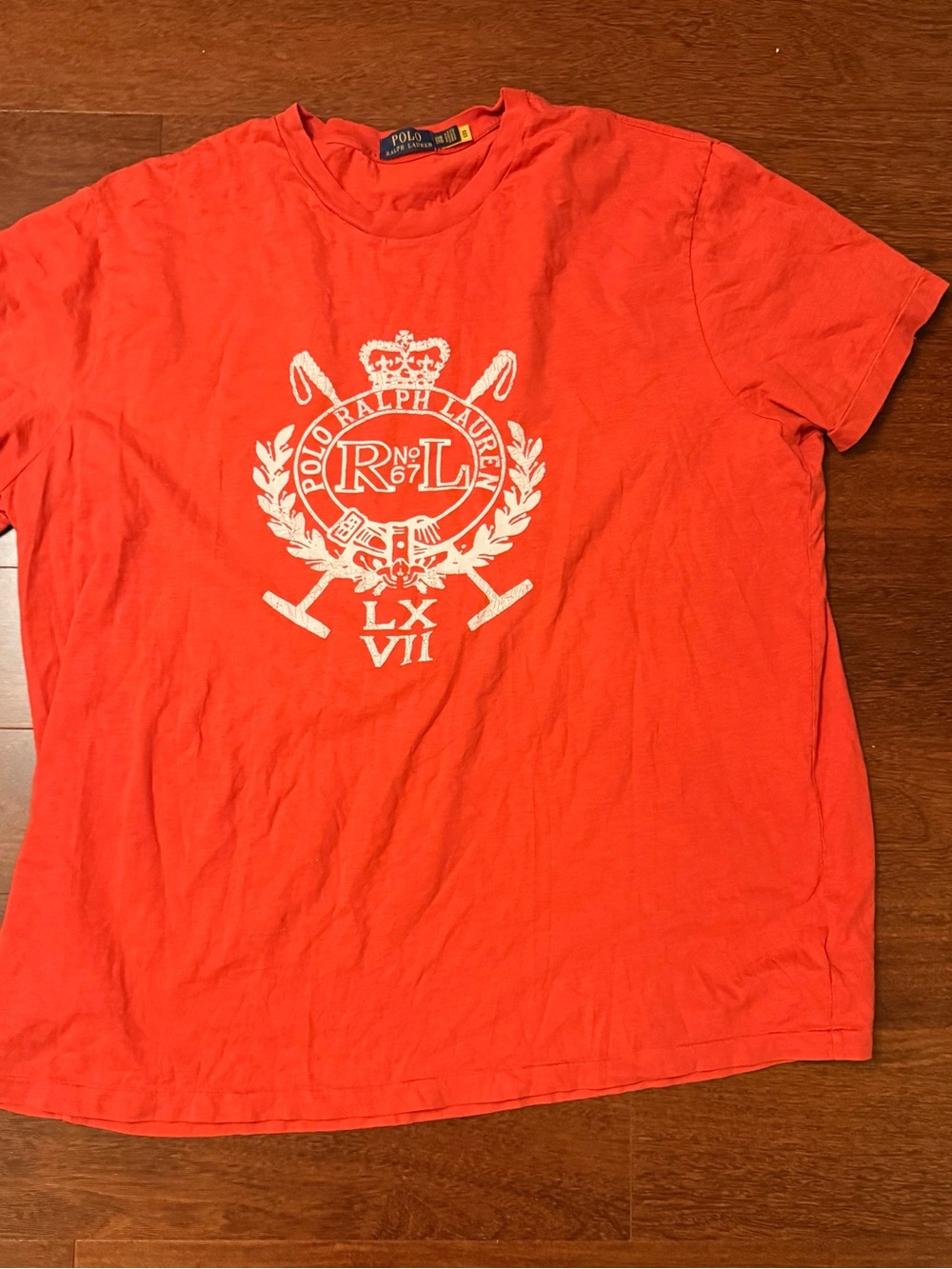 Polo by Ralph Lauren Orange Short-Sleeve Crest Graphic Tee